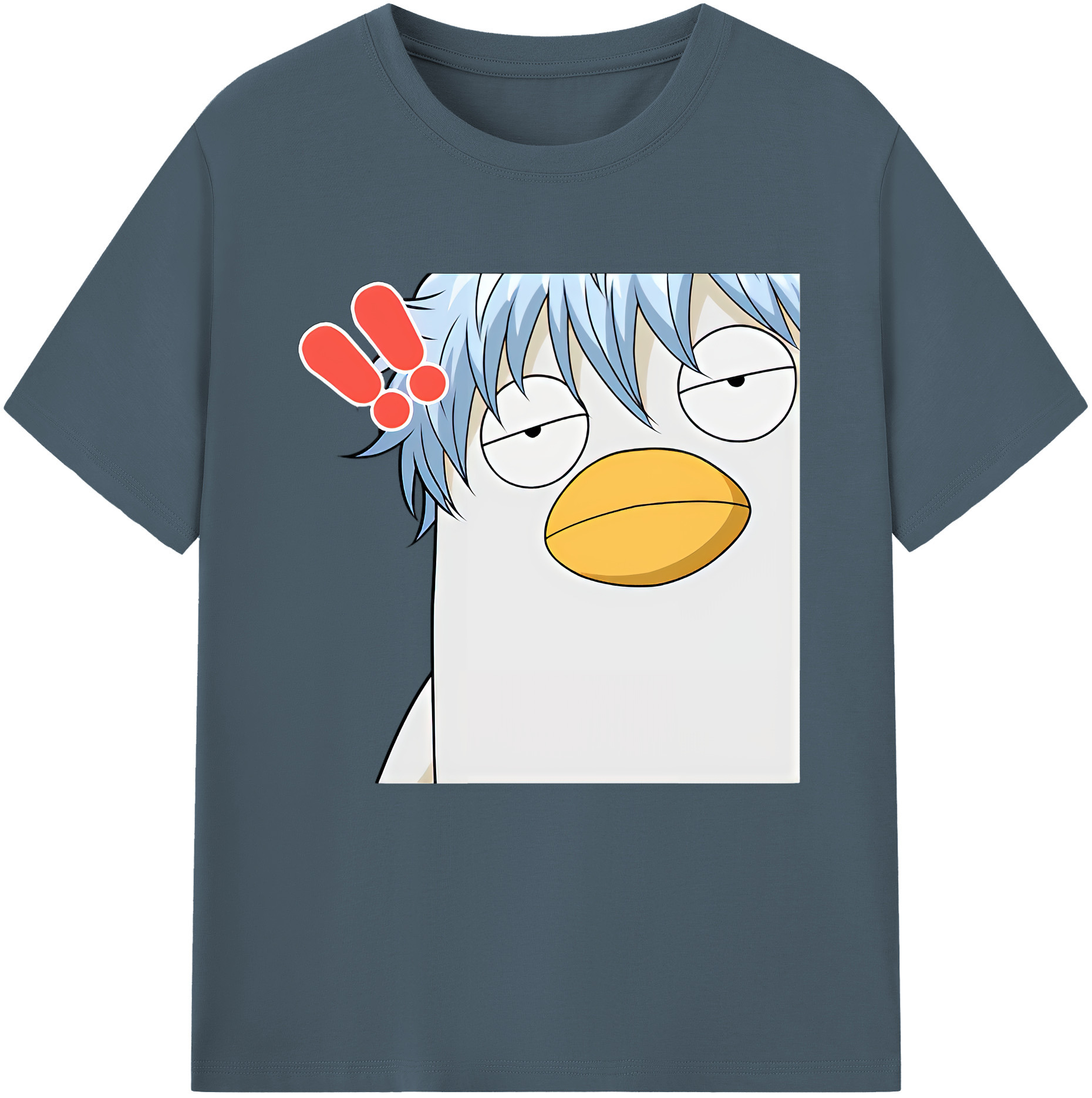 （画像用） ぎんたま 坂田銀時（さかたぎんとき） 神楽 志村新八（しむら しんぱち） GINTAMA Sakata Gintoki Kagura Shimura Shinpachi 綿100％半袖Tシャツ（フロントプリント）
